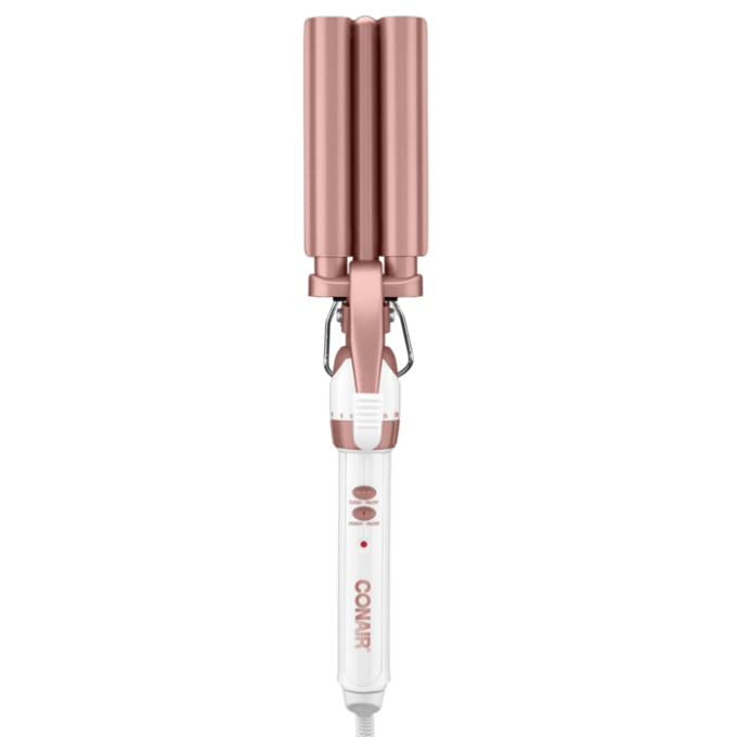 Double Ceramic Triple Barrel Hair Waver, Crimping Iron