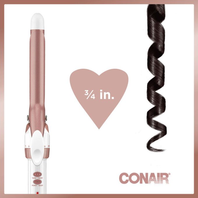 Double Ceramic ¾-inch Curling Iron