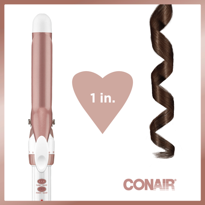 Double Ceramic 1-inch Curling Iron