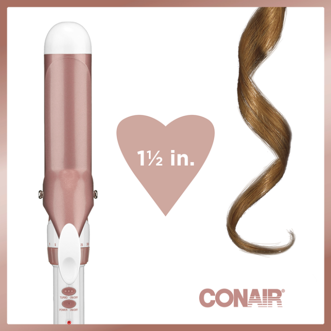 Double Ceramic 1½-inch Curling Iron