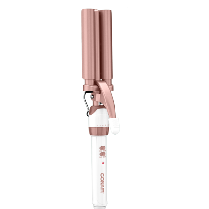 Double Ceramic Triple Barrel Hair Waver, Crimping Iron