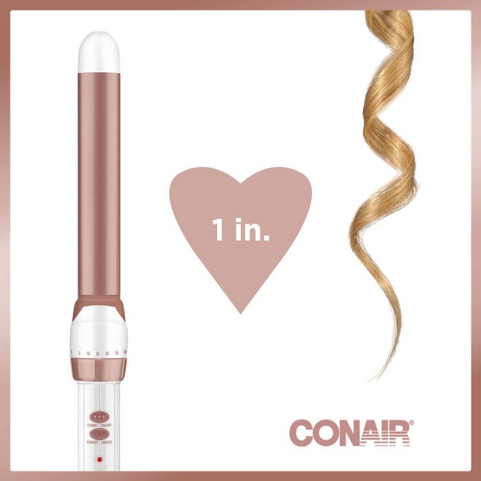 Double Ceramic 1-inch Curling Wand
